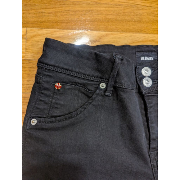 Hudson Jeans Collin Black Skinny Denim Size 31 - Picture 7 of 12